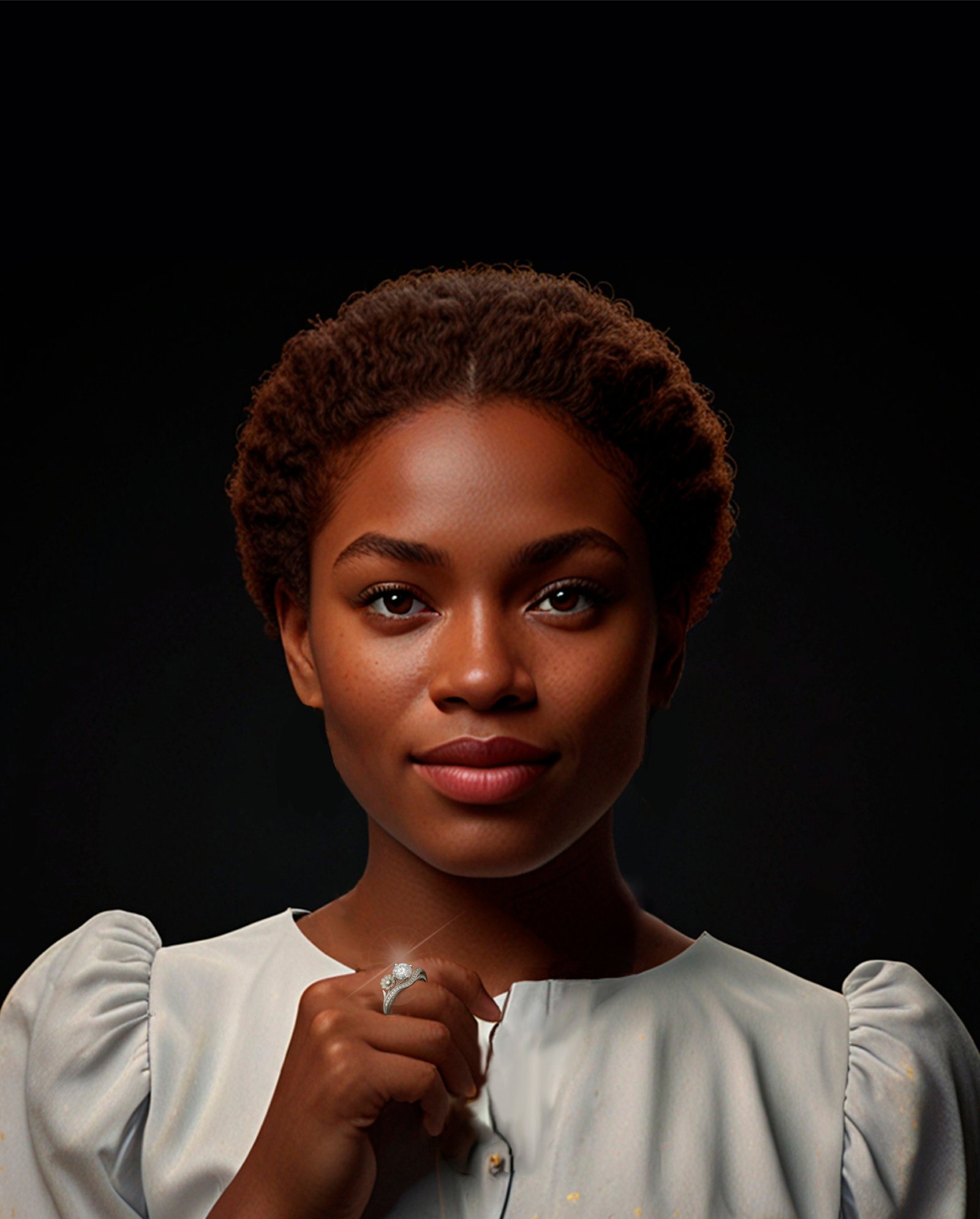 Woman wearing a signature ring